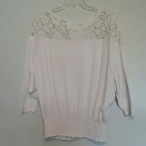 White too with lace detail